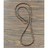 Bronze Long (50") Navajo Necklace