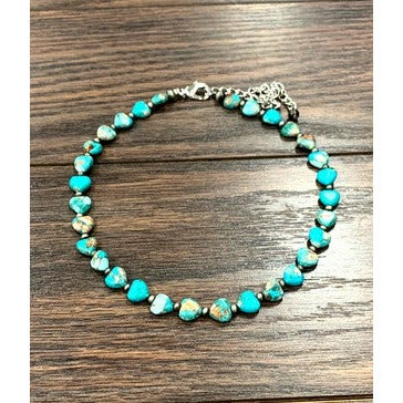 Queen of Hearts Turquoise Necklace
