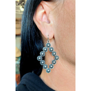 Erin Mini Concho Diamond Earrings