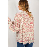 All In The Details Top - Ivory Floral